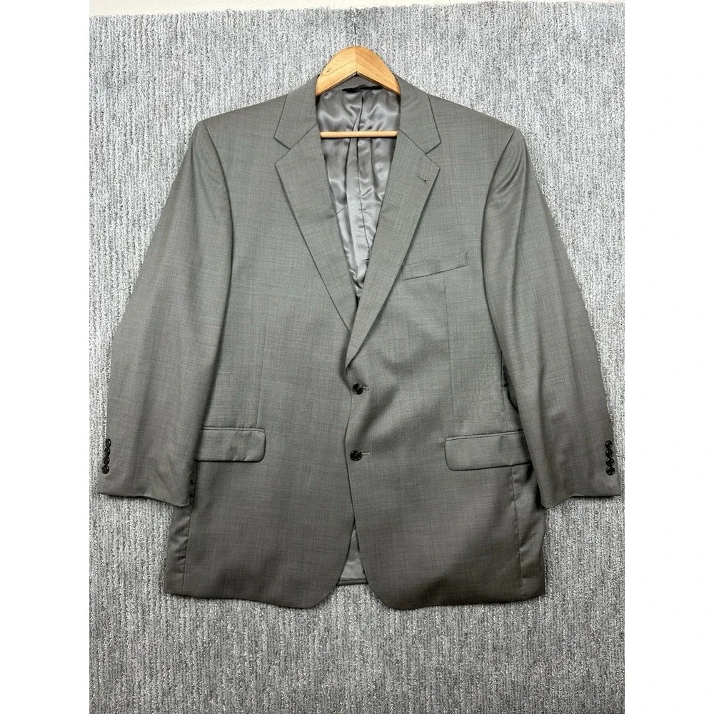 JOS A Bank Signature Collection 100% Wool Mens Blazer Sport Coat Jacket 48LG
